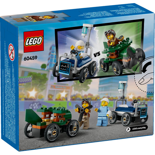LEGO City 60459 Airplane vs. Hospital Bed Race Car Pack