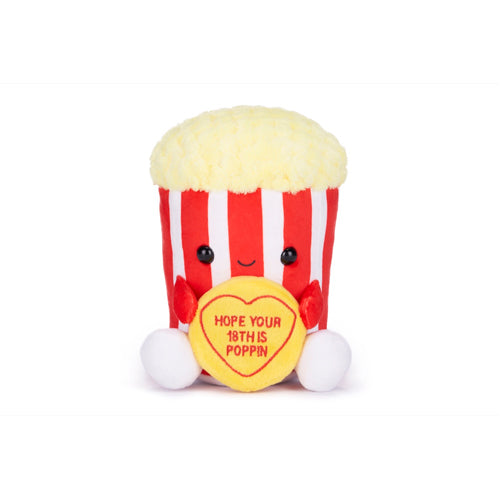 LOVE HEARTS 18CM (7") POPPIN 18TH BIRTHDAY