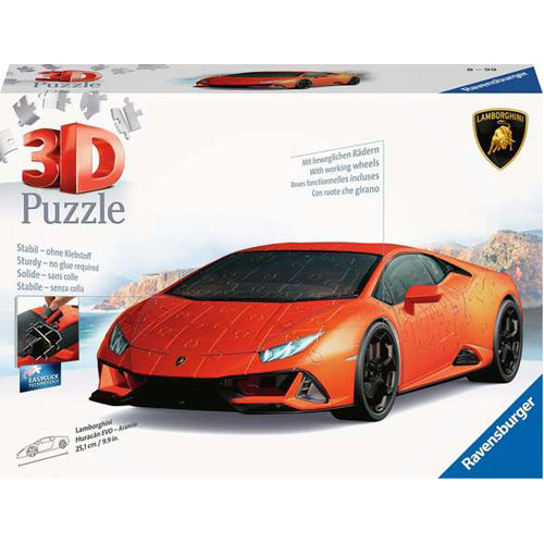 Lamborghini Huracan 3D Puzzle – Orange, 108pc