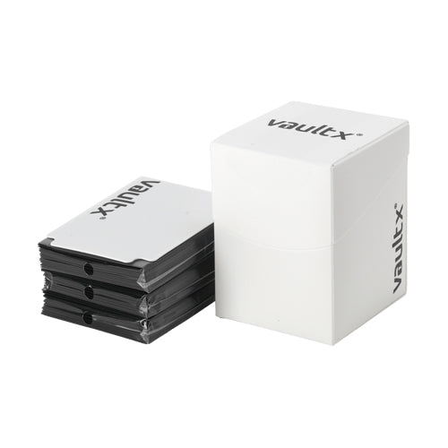Large Deck Box 100+ with 150 Sleeves - White