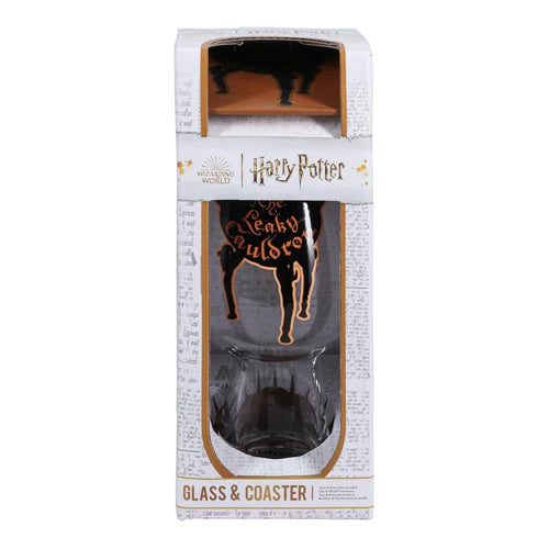 Leaky Cauldron Glass and Coaster Set