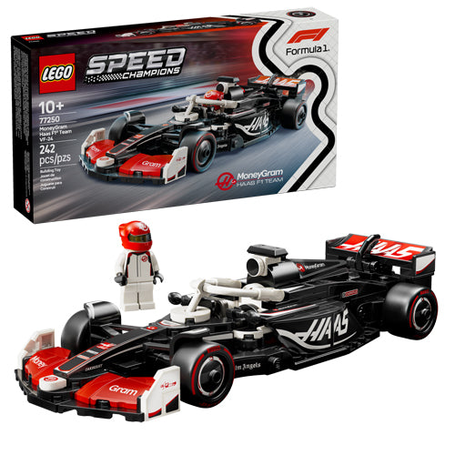 Lego Speed Champions 77250 MoneyGram Haas F1 Team VF-24 F2 Race Car