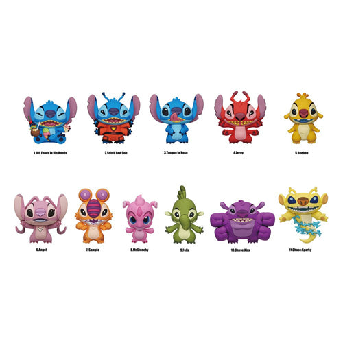 Lilo & Stitch PVC Bag Clips Serie 5 Display