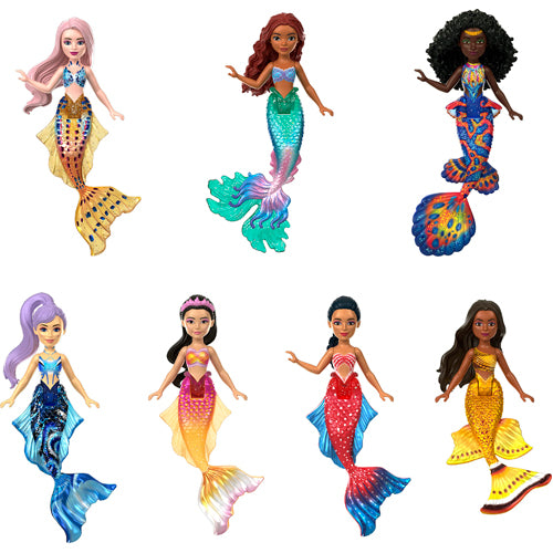 Little Mermaid Small Dolls Sisters Asst