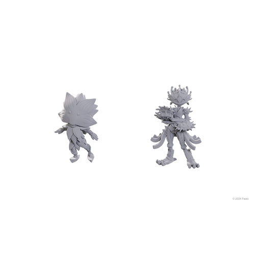 Lotus Leshy and Flytrap Leshy: Pathfinder Deep Cuts Unpainted Miniatures (W25)