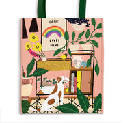 Love Lives Here Reusable Tote