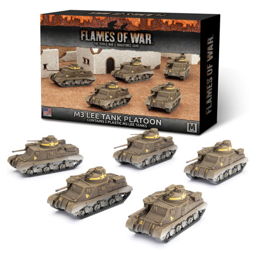 M3 Lee Tank Platoon (Mid War x5 Tanks Plastic)