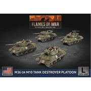M36 and M10 Tank Destroyer Platoon (x4 Plastic)