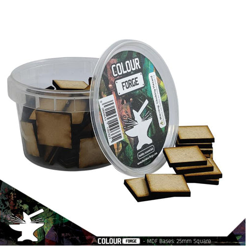 MDF Bases - 25mm Square (70)