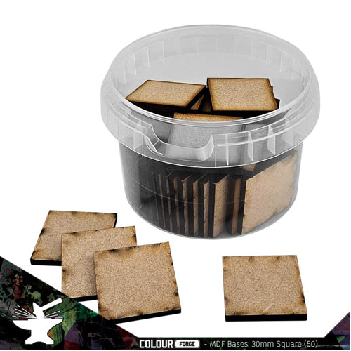 MDF Bases - 30mm Square (60)