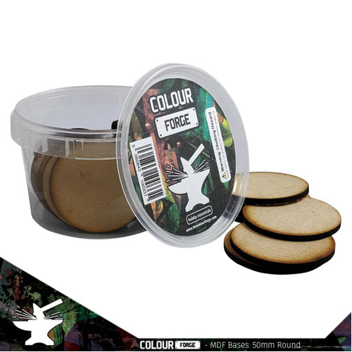 MDF Bases - 50mm Round (25)