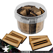 MDF Bases - 50x25mm Rectangular - 3mm spacing (45)