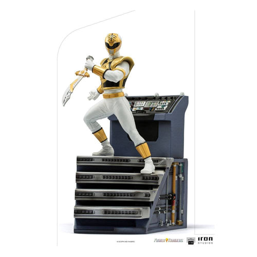 MIGHTY MORPHIN POWER RANGERS 1/10&#2013266080Scale Figure White Ranger