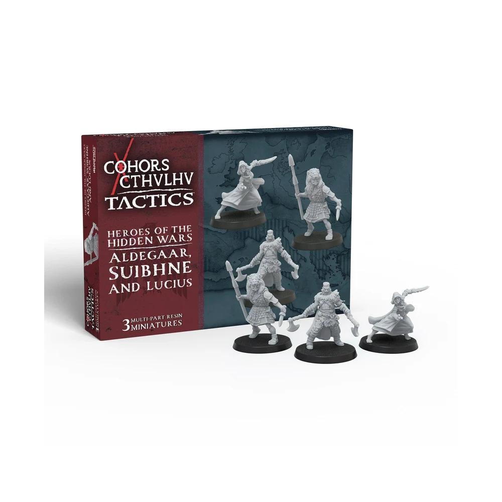 Cohors Cthulhu Tactics Miniatures - Heroes of the Hidden Wars: Aldegaar, Suibhne and Lucius