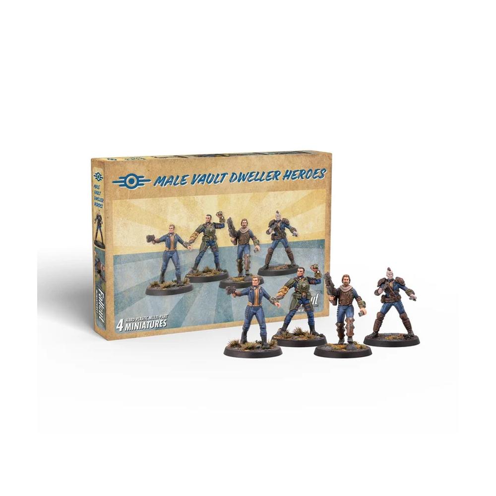 Fallout: Miniatures - Male Hero Vault Dwellers (Plastic)