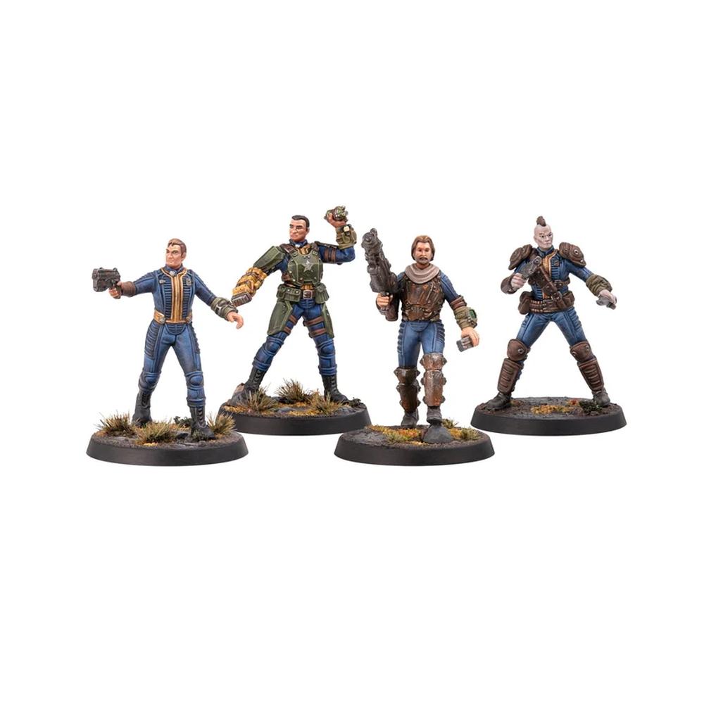 Fallout: Miniatures - Male Hero Vault Dwellers (Plastic)