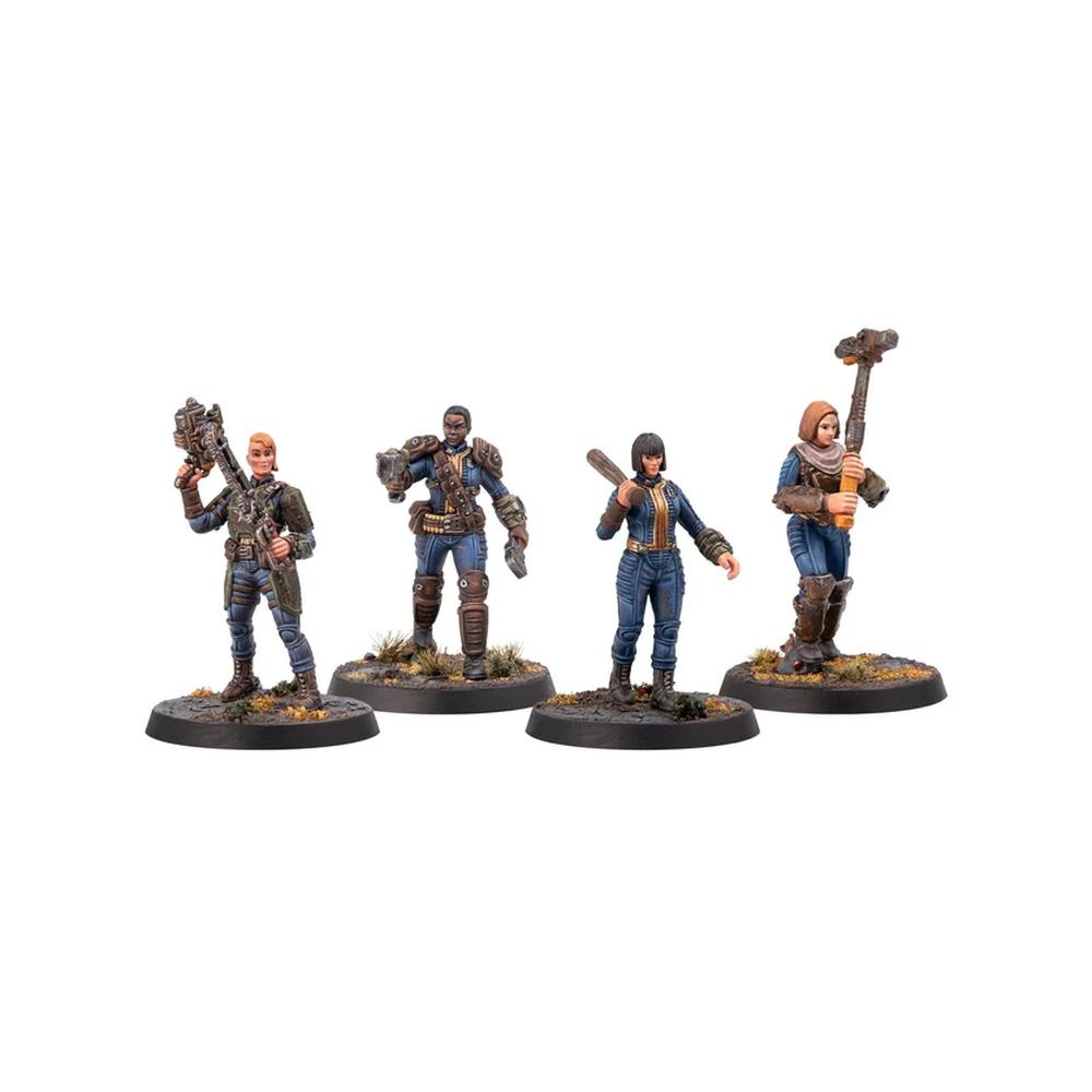 Fallout: Miniatures - Female Hero Vault Dwellers (Plastic)
