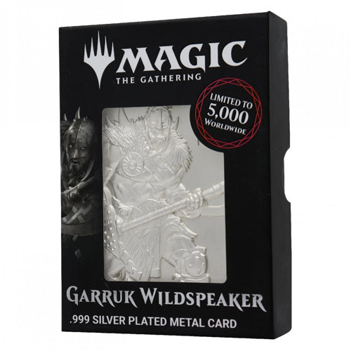 Magic: The Gathering - Limited Edition .999 Silver Plated Metal Collectible - Garruk Wildspeaker