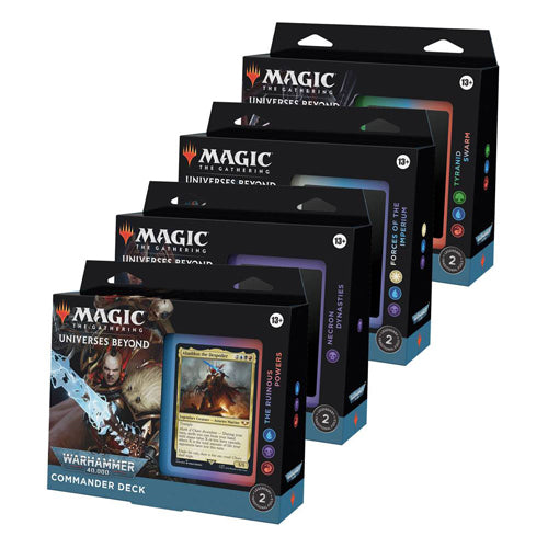 Magic the Gathering Universes Beyond: Warhammer 40,000 Commander Decks Display (4)