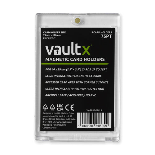 Magnetic Card Holders 75pt - 5 Pack