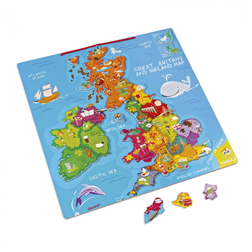 Magnetic Great Britain And Ireland Map Puzzle