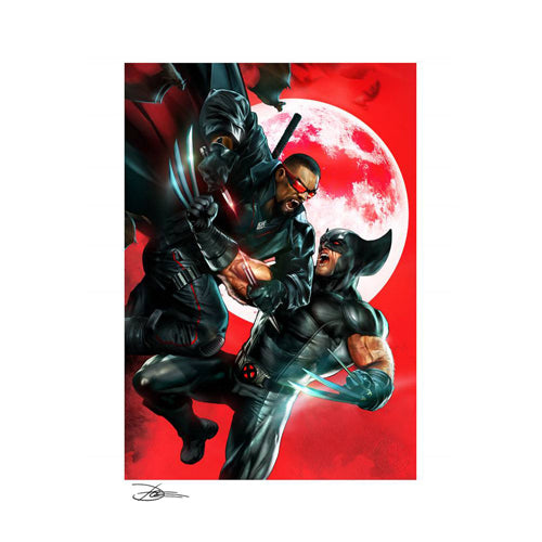 Marvel Art Print Wolverine vs Blade 46 x 61 cm - unframed