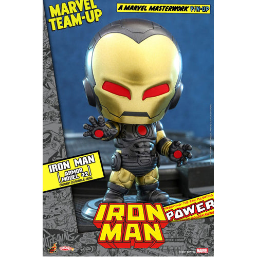 Marvel Comics Cosbaby (S) Mini Figure Iron Man (Armor Model 42) 10 cm