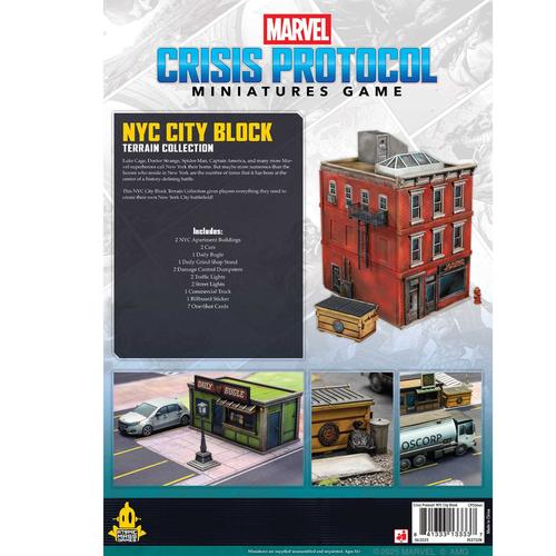 Marvel: Crisis Protocol - NYC City Block Terrain Collection | Zatu