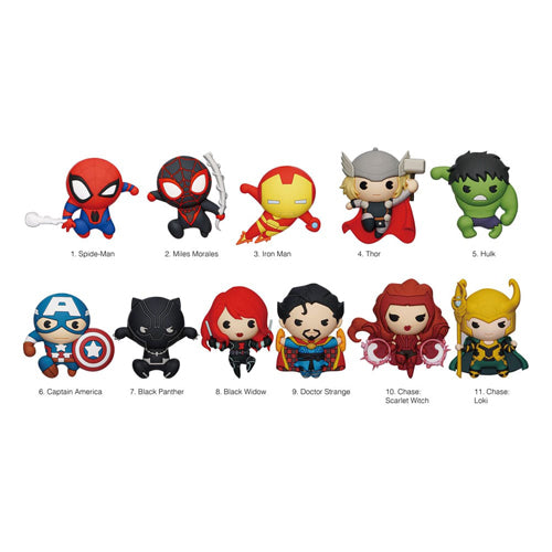 Marvel PVC Bag Clips Classics Display