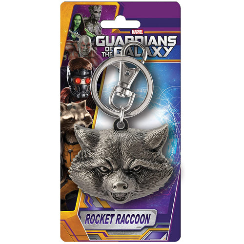 Marvel Pewter Key Ring Rocket Head