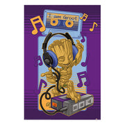 Marvel Poster Pack Guardians of the Galaxy Groot Cassette 61 x 91 cm