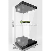 Master Light House Acrylic Display Case with Lighting for 1/4 Action Figures (black)
