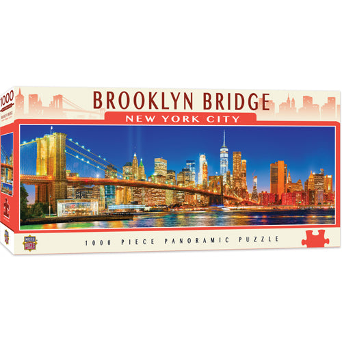 Masterpieces Puzzle: City Panoramic Brooklyn Bridge NYC Puzzle - 1000 pieces
