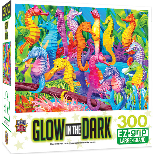 Masterpieces Puzzle: Glow in the Dark Singing Seahorses EZ-Grip Puzzle - 300 pieces