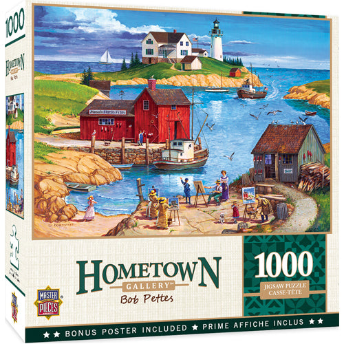 Masterpieces Puzzle: Hometown Gallery Ladium Bay Puzzle - 1000 pieces