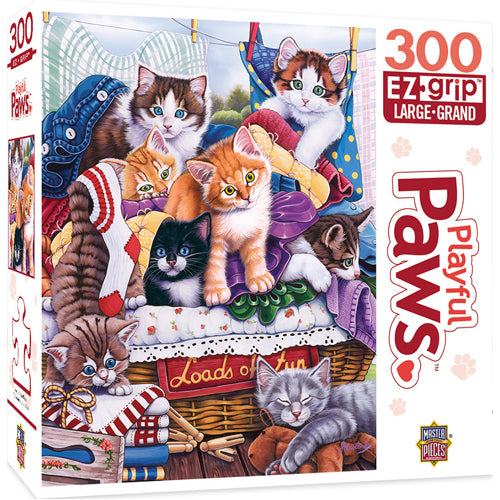 Masterpieces Puzzle: Playful Paws Loads of Fun EZ-Grip Puzzle - 300 pieces