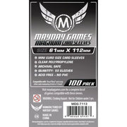 Mayday 100 Clear French Tarot Card Sleeves 61 x 112mm