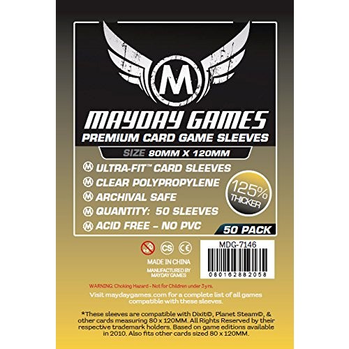 mayday premium card sleeves Games Tiny Epic Kingdoms 88 x 125mm If you have a rare or expensive game and just cant bear to have the cards looking anything but pristine Top Shelf Gamer | PREMIUM