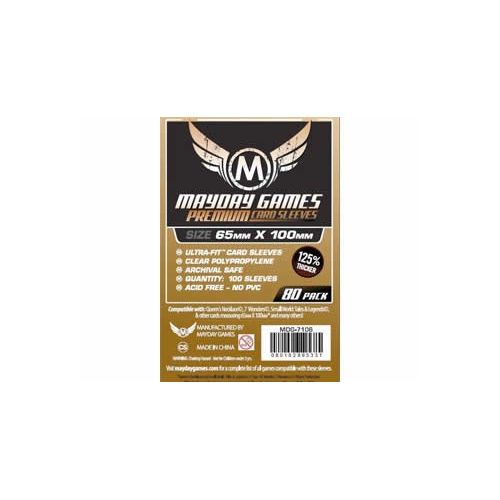 Mayday Premium 50 Clear Mini American Card Sleeves 41 x 63mm