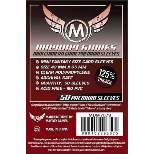 Mayday Premium Mini Chimera 50x Card Sleeves 43 x 65mm
