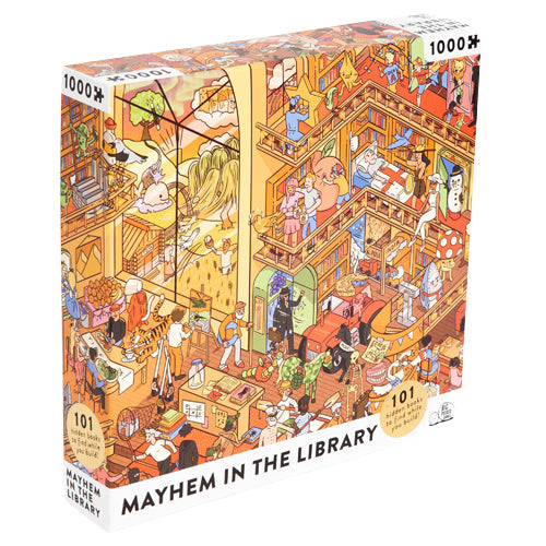 Mayhem in the Library 1000 piece puzzle