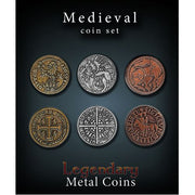 Medieval Coin Set Legendary Metal Coins