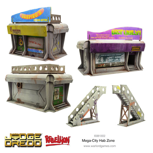 Mega-City Hab Zone Scenery Set