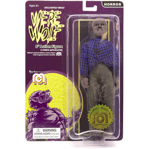 Mego Horror Action Figures: Werewolf (Flocked)