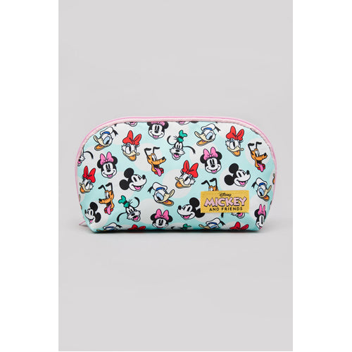 Mickey And Friends Strike A Pose Turquoise Make Up Bag
