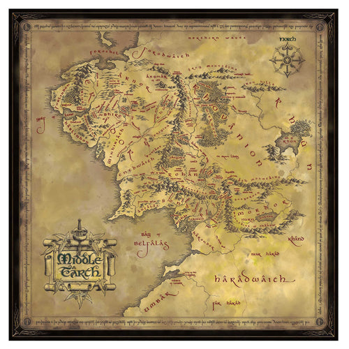 Middle Earth Map 1000pc Jigsaw