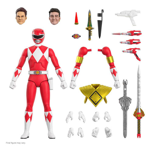 Mighty Morphin Power Rangers Ultimates Action Figure Red Ranger 18 cm ...