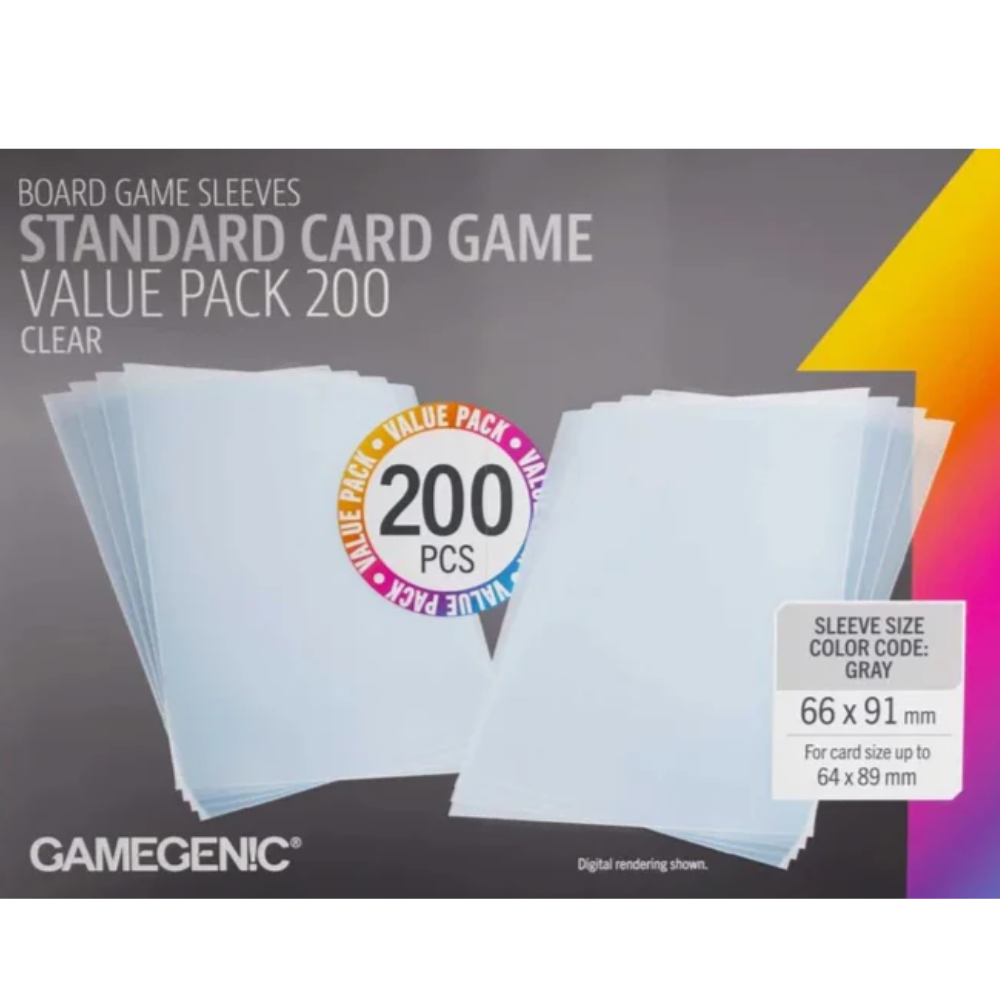 Gamegenic Prime Sleeves Standard Card Game-Size Value Pack (200)