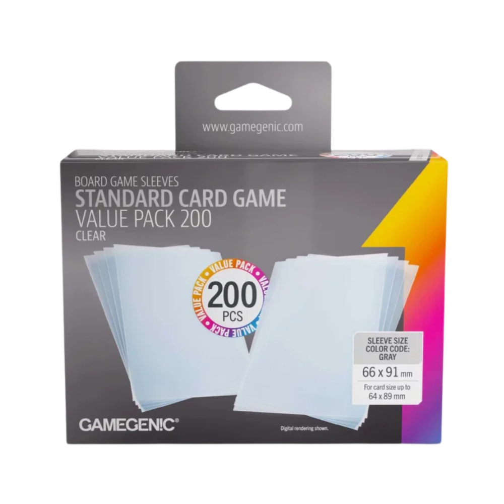 Gamegenic Prime Sleeves Standard Card Game-Size Value Pack (200)
