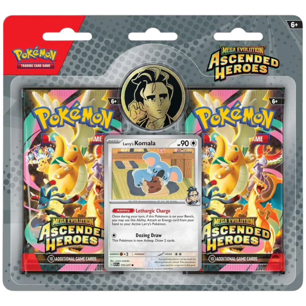 Pokemon TCG: Mega Evolution Ascended Heroes - 2 Pack Blister - Larry